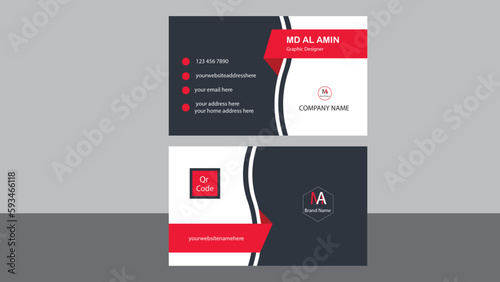 Real estate busniess card design with creative simple concept Premium Vector double sided graphics Templates  Professional modern Best design