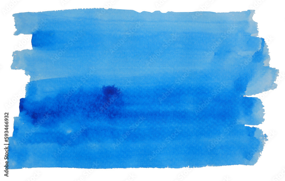 Abstract background and texture pattern blue color flow isolated on white background, Illustration watercolor hand draw and painted