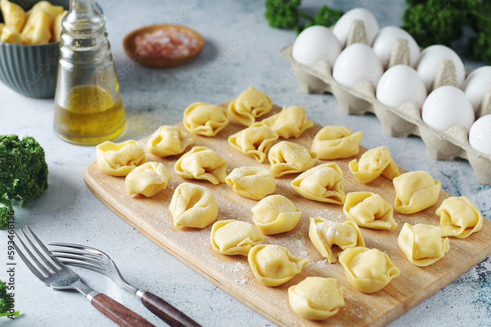 Tortellini - dumplings typical dish from Italian cuisine Tortellini - dumplings typical dish from Italian cuisine