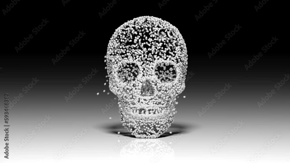 Will AI destroy humanity?
The letters AI break apart then reform to make a skull.