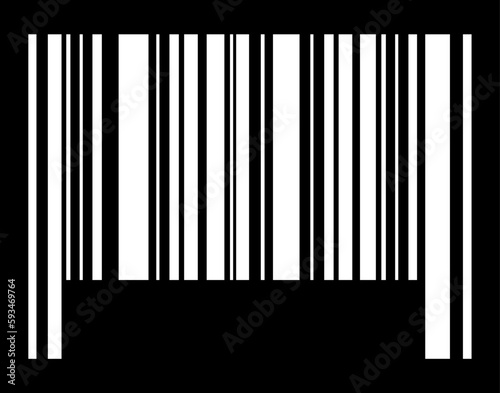 Barcode vector icon. Bar code for web flat design. Isolated illustration