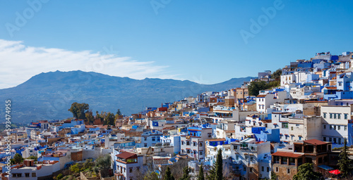 Chefchaouen city landscape panoramic view- Travel in Morocco © M.studio