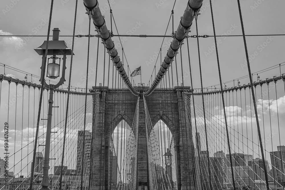 Naklejka premium Brooklyn Bridge in New York City