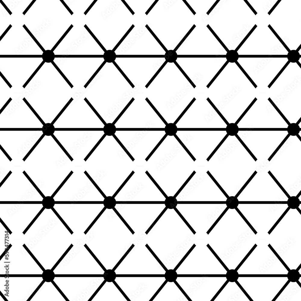 Fototapeta premium Seamless Geometric Rhombus Texture Pattern. Illustration about Seamless diamond shape geometric patterns set in black.