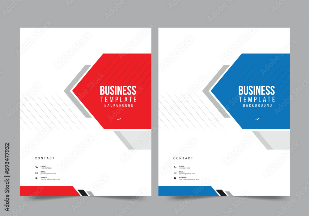 Business Brochure or template, annual report cover design background