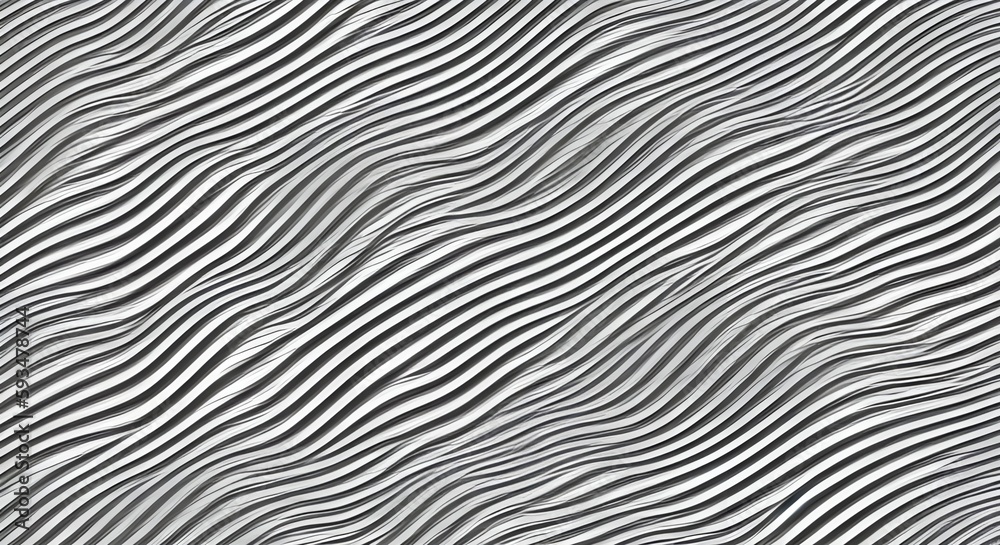 White background  elements of waves in abstract design, the texture of the lines in a modern style. Generative AI