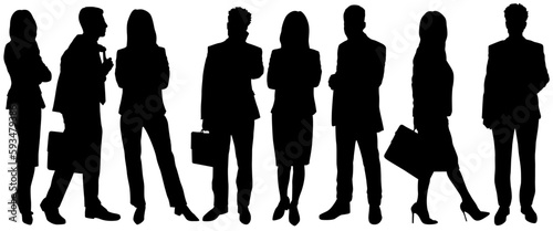 People silhouettes 80