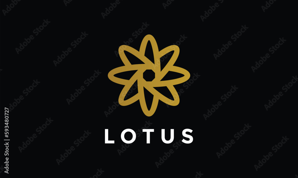 Logo vector minimalism lotus flowers link connection nature concept ecology environment iconic Logo vector minimalism lotus flowers link connection nature concept ecology environment iconic