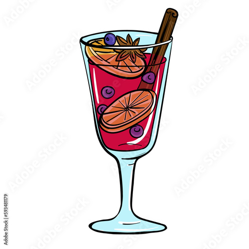 glass of mulled wine