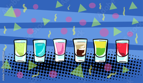 set of shots