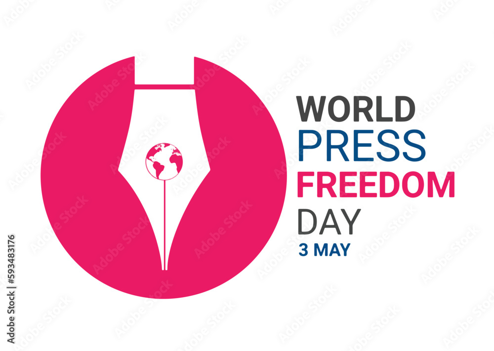 World Press Freedom Day. Vector illustration. Suitable for greeting card, poster and banner. World Press Freedom Day. Vector illustration. Suitable for greeting card, poster and banner.