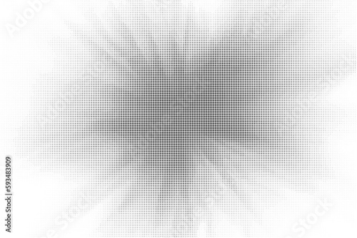 Light gradient halftone dots grunge wide background 
