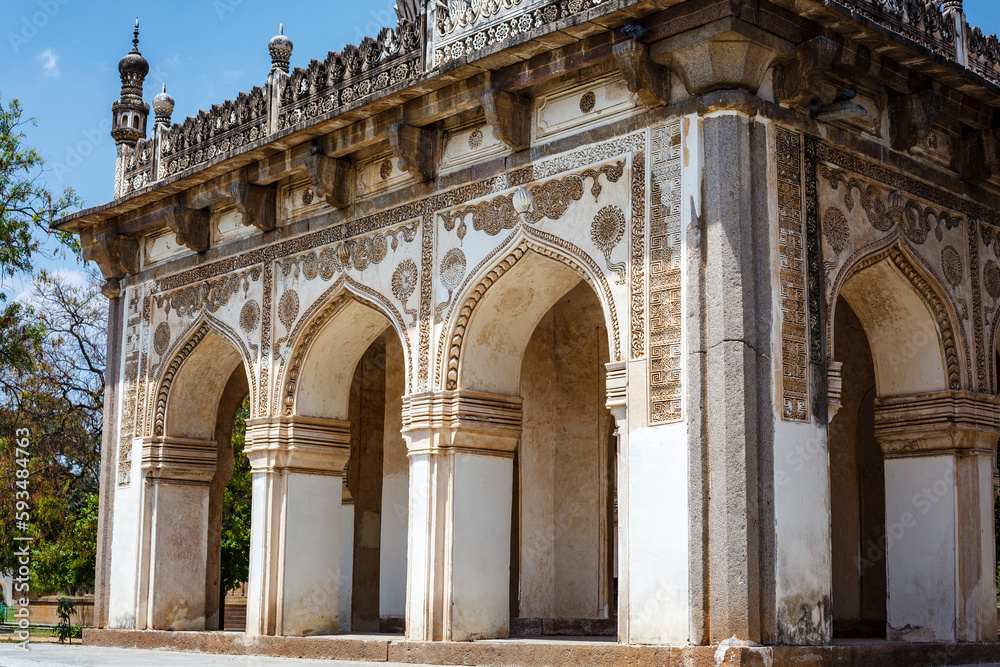 Mausoleum of Hakim's, Qutub Shahi Tombs, Hyderabad, Telangana, India, Asia