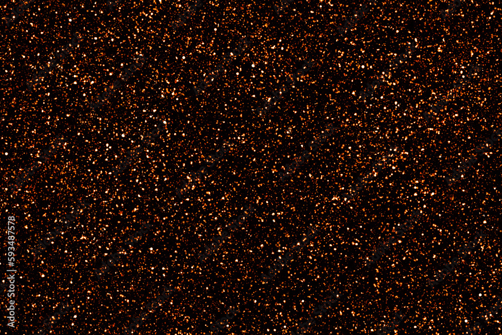 Golden brown galaxy space background.  Starry night sky.  Glowing stars in the night.  New Year, Christmas and all celebration background concepts.