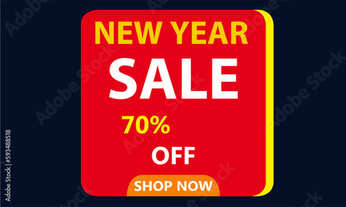 Wallpaper Mural New Year Sale Off Banner Design Torontodigital.ca