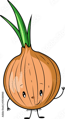 onion isolated on white background