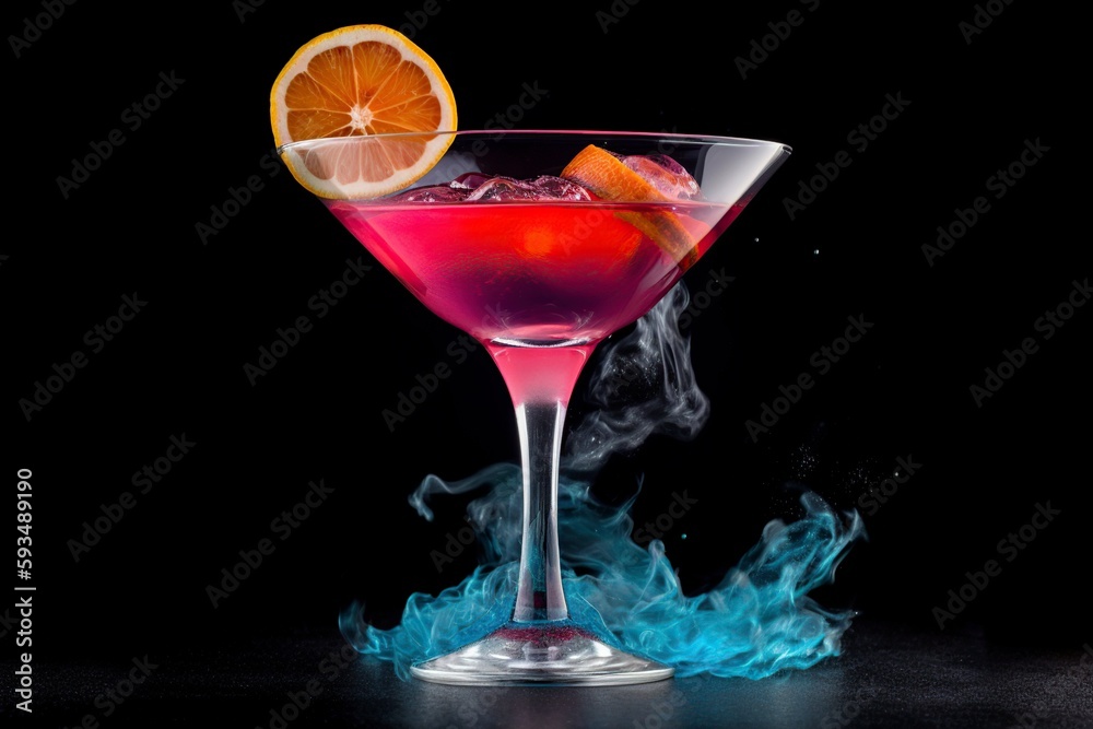 illustration, delicious cocktail, generative ai
