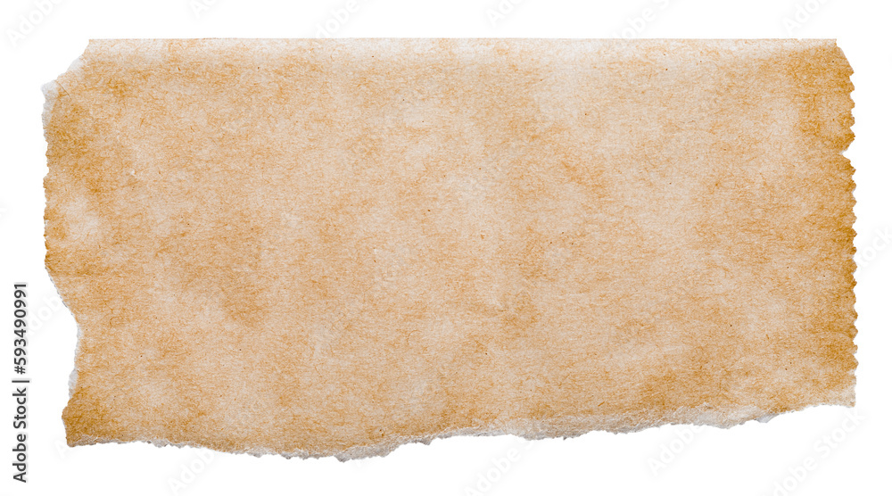 Single piece of isolated ripped crumpled blank parchment paper, top view from above on white or transparent background
Single piece of isolated ripped crumpled blank parchment paper, top view from above on white or transparent background