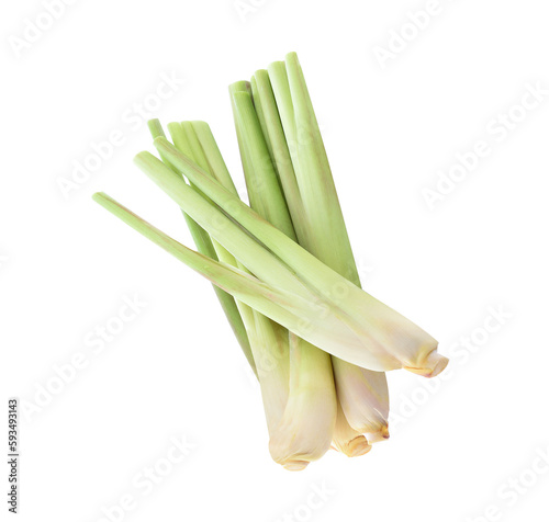 Fresh lemongrass isolated on transparent png