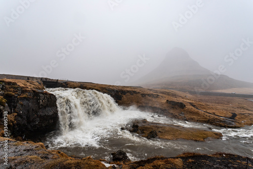 Wallpaper Mural Kirkjufell in the fog, Iceland Torontodigital.ca