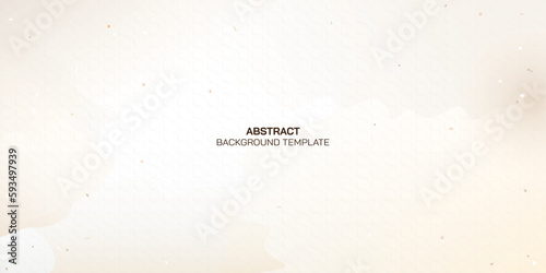 Abstract beige watercolor stained on white paper textured digital painting background.