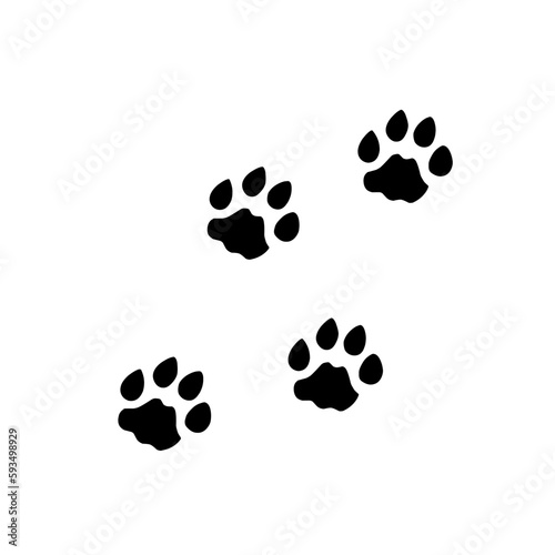 cat footprints silhouette
