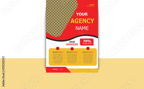 Modern business flyer template