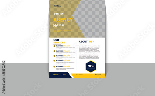 Modern business flyer template