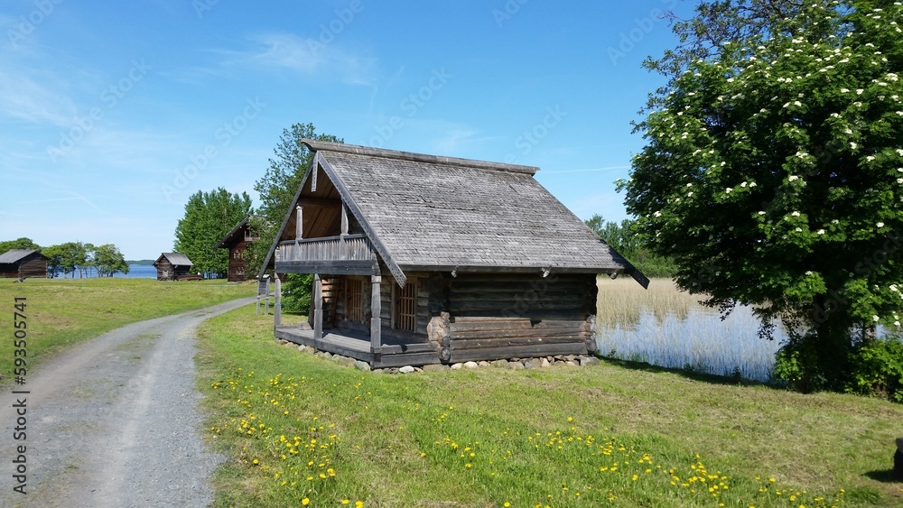 Peasant house on Lake Onega. Kizhi, Republic of Karelia, Russia. Peasant house on Lake Onega. Kizhi, Republic of Karelia, Russia.