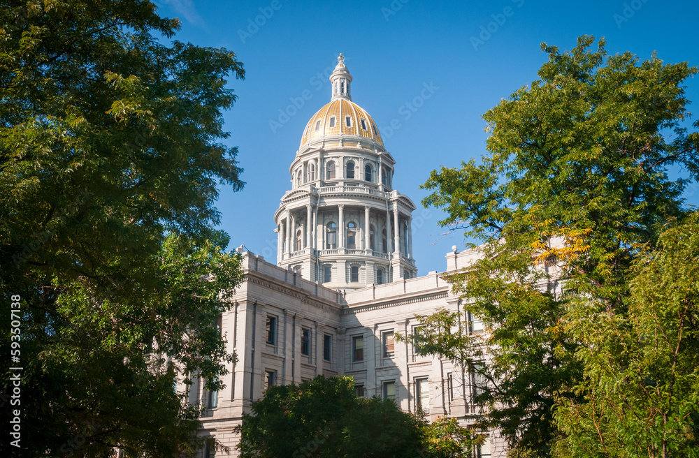 Fototapeta premium Outside of the Colorado State Capitol