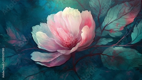 water lily flower Generative AI