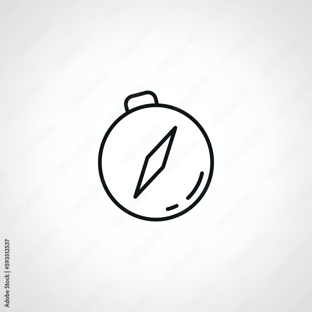 Compass line icon, Navigation symbol Compass line icon, Navigation symbol