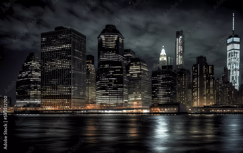 Obraz premium city skyline