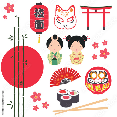 Japanese and asian elements