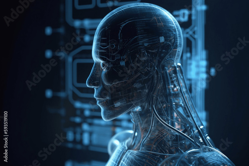 Künstliche Intelligenz | AI Humanoid Kopf