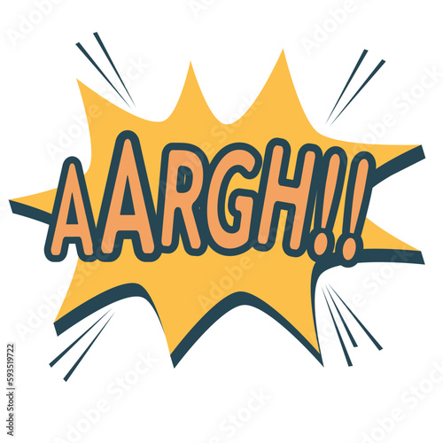 Retro color comic speech bubble with colors halftone shadows. Vintage design, pop art style - stock vector in SVG format.
