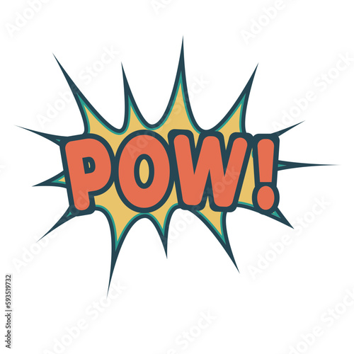 Retro color comic speech bubble with colors halftone shadows. Vintage design, pop art style - stock vector in SVG format.