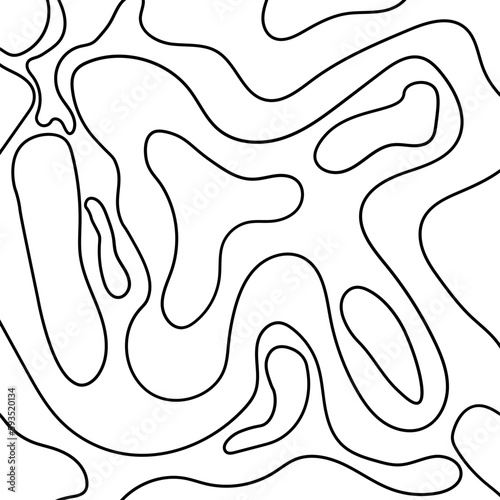 Topography pattern vector line with SVG format. Map background. Grid map