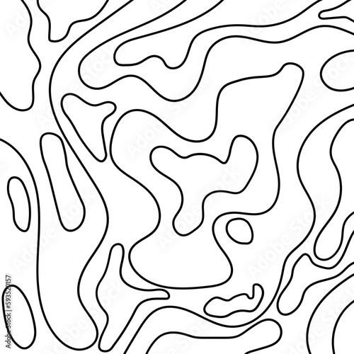 Topography pattern vector line with SVG format. Map background. Grid map