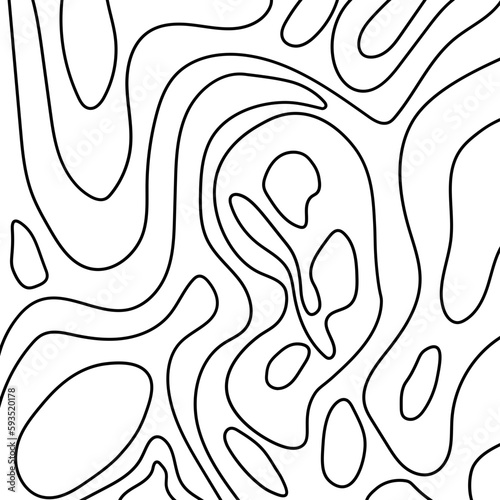 Topography pattern vector line with SVG format. Map background. Grid map