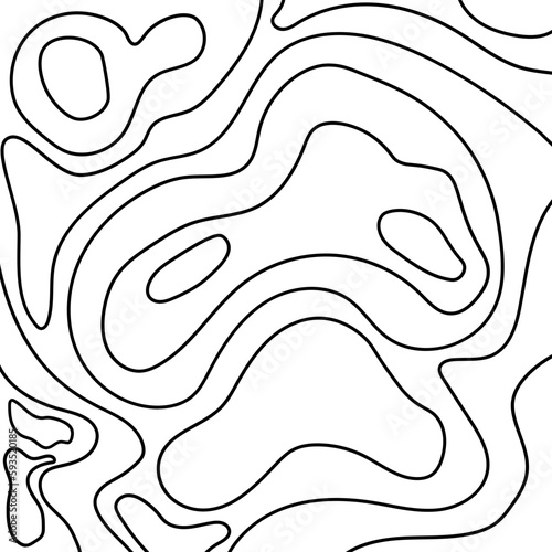 Topography pattern vector line with SVG format. Map background. Grid map