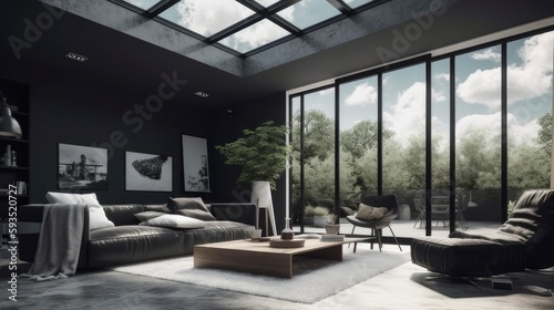 Living room in minimalist styles
