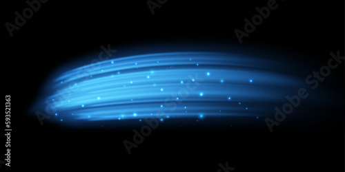 Draft or wind blowing effect with shimmering, isolated straight current or air flow with flickering. Movement of breeze, gust of wind. Vector illustration