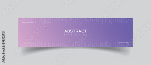 Linkedin banner blue technology with abstract background