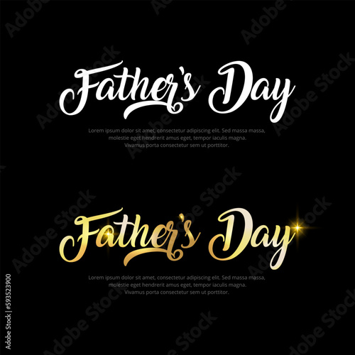 Father's day lettering symbol vector. Happy Father's day design lettering vector