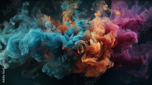 Abstract background with smoke / steam
