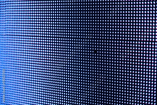 A close-up shot of a dead pixel on an LED screen.