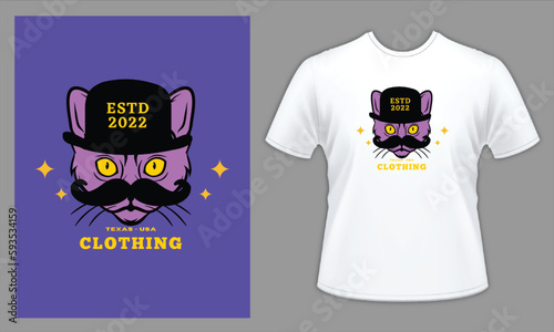 Cat Stay Focus T-shirt, Cat Tattoo Studio T-shirt, t-shirt and apparel trendy design, elegant and classic design source, vectors for T-shirts designs, graphics resource for t shirt, t shirt graphics 