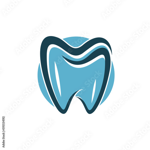 tooth logo with modern and colorful design concept for dentist