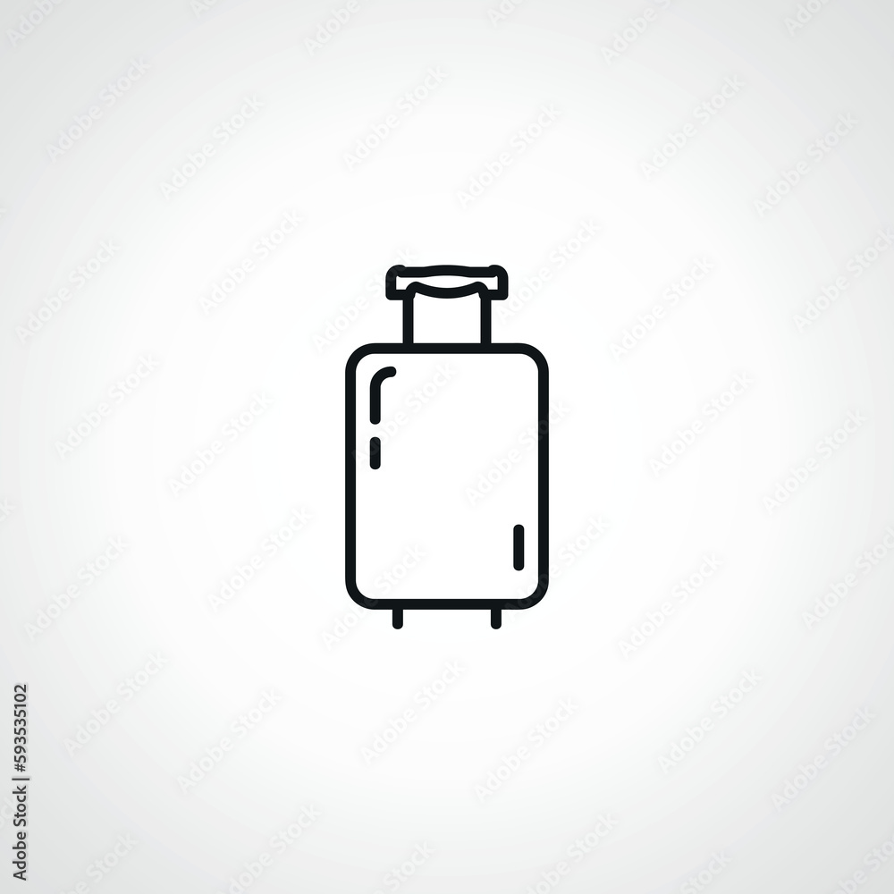 suitcase line icon. travel bag line icon suitcase line icon. travel bag line icon